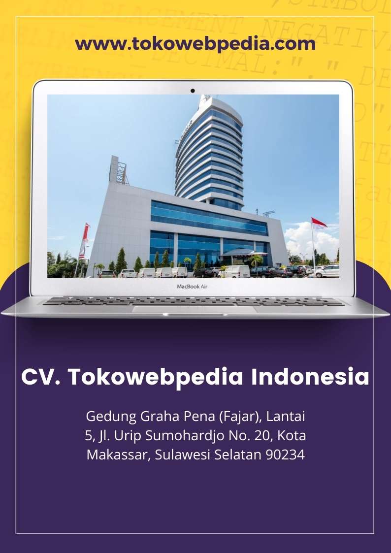 poster tokowebpedia konsutan SEO website Makassar